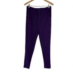 Windsor Eggplant Purple Skinny Trouser Pants Size Large Stretch Pockets Career